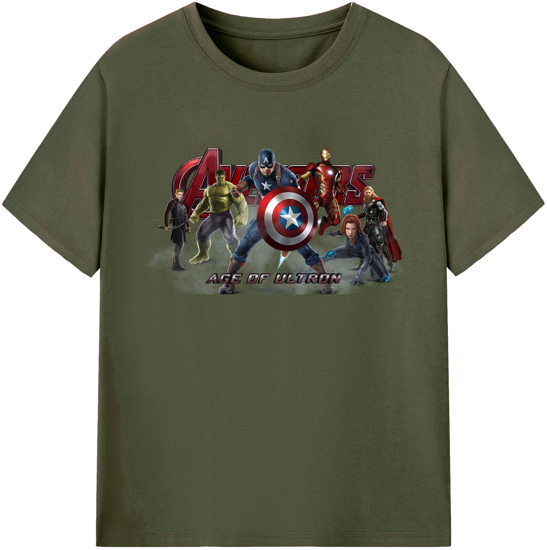 （画像用） アベンジャーズ The Avengers 綿100％ メンズ半袖Tシャツ｜肌触りやわらか＆通気性